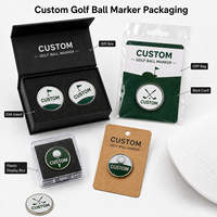 Marqueur de balle de golf personnalisé en gros, motif dessin animé Gopher, en alliage de zinc, émail dur, logo animal, souvenir de tournoi de golf en métal, cadeau
