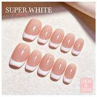 FZANEST OEM Série Blanche Professionnelle Française 15ml Gel UV Professionnel Produits de Salon Fournitures pour Ongles Vernis Gel Couleur Blanc Rose