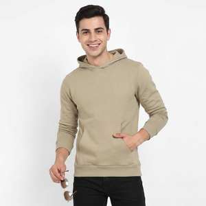 เสื้อฮู้ดดี้ผู้ชายสีดำล้วน ขนาดสั่งทำได้ ราคาสมเหตุสมผล บริการ OEM/ODM ผ้าฝ้ายเนื้อนุ่ม ดีไซน์โดดเด่น - Product Image 1