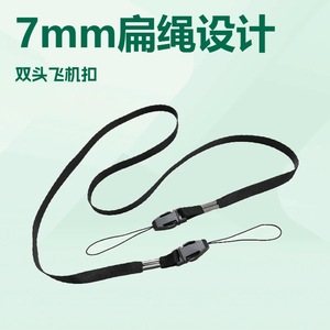 Sangles de caméra en métal de 7 mm, boucle double détachable, sangle de cou anti-perte, style utilitaire professionnel pour appareil photo et téléphone - Product Image 4