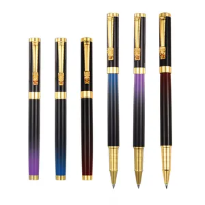 Bolinhas personalizadas de metal dourado, luxuosa, personalizada, bolinhas de metal dourado, negócios, dragon pen, esferográfica, novas marcas famosas 2023