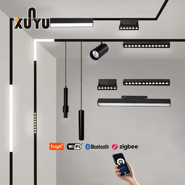 CE LED Spot Light 48V Magnet LED Track Light Surface Recessed Magnetic Track Light