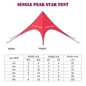 Best Selling Outdoor Display Sun Shade Waterproof Sun Star Shade Spider <b>Tent</b> Star Shaped Party Canopy Tarp <b>Tent</b> for Events - Product Image 3