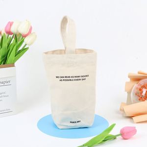 Custom Logo Brand Recycled Shopping Cotton <b>Bag</b> Canvas Tote <b>Bag</b> With Handle Cross Body <b>Packaging</b> <b>Bag</b> - Product Image 5