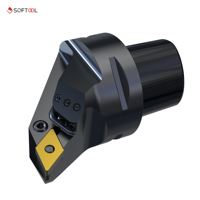 Porte-outil de tournage à changement rapide pour VDI, avec insert cylindrique externe/intérieur à serrage rigide PSC/Capto