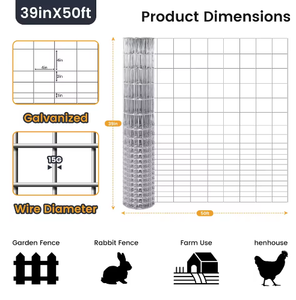 Galvanized Small and Large Opening Welded Wire <b>Mesh</b> Panel for Fence Construction - Product Image 4