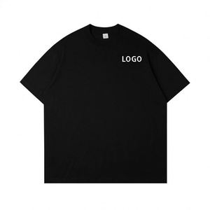 T-shirt unisexe surdimensionné et court en coton 100% pour homme, 300 GSM, respirant, coupe ample à épaules tombantes, avec impression sérigraphique personnalisée - Product Image 3