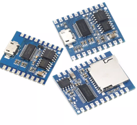 Module de lecture vocale avec déclencheur E/S, contrôle par port série, téléchargement USB, module vocal flash DY-SV17F