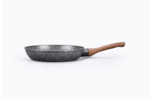 Ensemble de poêles classiques en aluminium gris antiadhésives, saines et sûres, compatibles avec les plaques à induction, logo personnalisé, matériau en granit pour la cuisine à domicile - Product Image 5