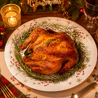 Assiettes en papier de Noël haut de gamme, jetables, design élégant, en matières premières, pour fêtes et événements, fournitures de table pour la maison