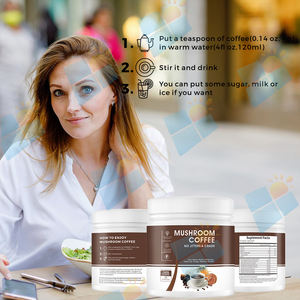 El polvo de café de hongos mezclado instantáneo OEM/ODM desintoxica el cuerpo, café Reishi, potenciador del sistema inmunológico, polvo de café de mezcla de hongos - Product Image 5