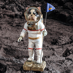 Astronaut Space Dog Resin Ornament Sculpture Home Decor Gift Artistic Craft - Product Image 3