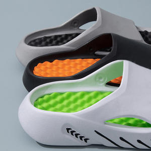 Accepter des couleurs de logo personnalisé Pantoufles à <span class=keywords><strong>message</strong></span> de grande taille Pantoufles de salle de bain pour hommes et femmes - Product Image 2