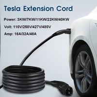 Câble d'extension de charge NACS mâle-femelle pour Tesla et véhicules électriques américains, utilisation domestique pour la charge de niveau 2