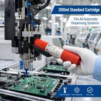 Pegamento Rojo EUBO EP 8211 SMT, Adhesivo de Montaje Superficial de un Componente para Unión de Chips de PCB, Dispensación de Alta Velocidad, Curado por Calor, Paquete de 300 ml