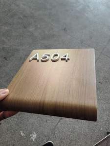 ป้ายประตูสแตนเลสสตีลแบบกำหนดเอง ป้ายโลหะทันสมัยสำหรับห้องสอบโรงเรียน ป้ายเลขที่บ้านสำหรับสวน - Product Image 1