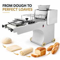 Machine à façonner la pâte à pain de boulangerie, machine à façonner les pains de mie, machine à former les baguettes françaises, équipement de production en acier inoxydable