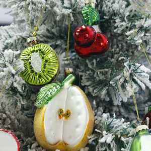 ของตกแต่งคริสต์มาสทำมือจากแก้วเป่ามือ รูปทรงต่างๆ  ของตกแต่งผลไม้และอาหารเพ้นท์ลายด้วยมือ  ของตกแต่งต้นคริสต์มาสแบบสั่งทำพิเศษ - Product Image 5