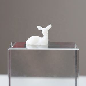 3Dエルクミニチュア置物装飾森ミニチュアマイクロ風景装飾詰め物クリスタルボールプラスチック妖精鹿 - Product Image 4