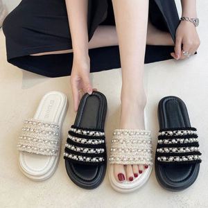 <span class=keywords><strong>Sandales</strong></span> pour femmes de créateur, pantoufles en cuir de luxe pour femmes, chaussures plates, <span class=keywords><strong>sandales</strong></span> <span class=keywords><strong>Oran</strong></span>, chaussures de fête, chaussures de mariage - Product Image 1