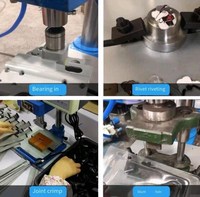 Presse à poinçonner pneumatique à quatre colonnes avec moteur/pompe / Machine de poinçonnage et d'estampage à air comprimé / Modèle de bureau compact 220V/380V