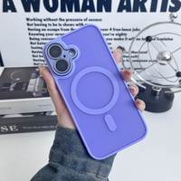 Nouvelle coque de téléphone compatible TPU antichoc magnétique pour 16 Pro Max 15 Plus 14 13 12 11