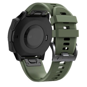 Bracelet officiel 22MM 26MM pour montre <span class=keywords><strong>Garmin</strong></span> <span class=keywords><strong>Fenix</strong></span> 7X 7 6X 6 Pro 5X <span class=keywords><strong>5</strong></span> Plus <span class=keywords><strong>Sapphire</strong></span> 3HR, bracelet de montre intelligente en silicone Quickfit - Product Image 1