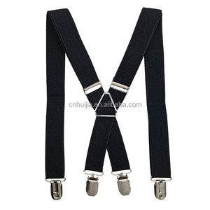 MUESTRA GRATUITA <span class=keywords><strong>PRECIO</strong></span> DE FÁBRICA <span class=keywords><strong>Tirantes</strong></span> para Pantalones de <span class=keywords><strong>Hombre</strong></span> Negros en Forma de X de 25 mm de Ancho, Talla Única, Ajustables y Elásticos, Resistentes - Product Image 1