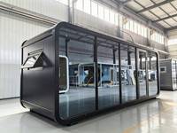 Kiosque Commercial Modulaire Préfabriqué Apple Cabin pour Extérieur, Café, Mini-Boutique, Pod Commercial, Vitrine en Verre, Structure en Acier, Stand Portable