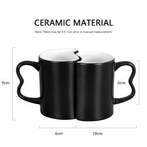 Ý Tưởng Quà Tặng Ngày Lễ Tình Nhân 2023 Cốc Đôi Trống Đổi Màu 11Oz Thăng Hoa Cho Cặp Đôi 2 Trong 1 Bộ Cốc Quà Tặng Ngày Lễ Tình Nhân - Product Image 2