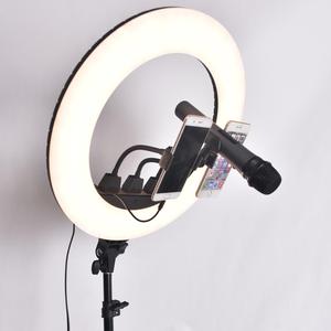 CPYP ZB-F488 Lámpara <span class=keywords><strong>de</strong></span> Anillo LED <span class=keywords><strong>de</strong></span> 22 Pulgadas para Selfies, Soporte para Teléfono Móvil, Iluminación para Transmisiones en Vivo, Lámpara <span class=keywords><strong>de</strong></span> Belleza para <span class=keywords><strong>Fotos</strong></span> - Product Image 1