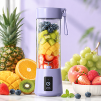 Draagbare USB oplaadbare blenderbeker met 6 messen, mini elektrische sapcentrifuge beker, reisfruit smoothie maker, draagbare sapmixer