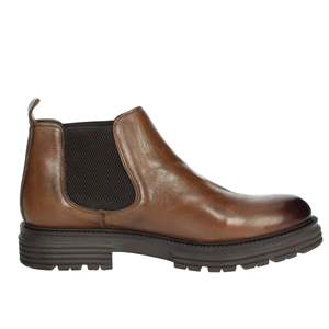 Bottines Chelsea pour homme Gino Tagli en cuir véritable marron, doublure en mesh, semelle extérieure en caoutchouc antidérapante - Product Image 4
