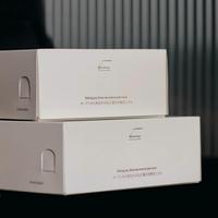 Boîte rigide personnalisée haut de gamme en papier kraft recyclé biodégradable avec gaufrage et impression offset pour petites commandes d'épicerie