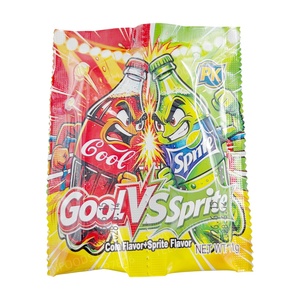 BESTAR Vente en gros 30 pièces Bonbons durs en forme de mini-boule, saveur soda et coca, mélange double saveur, en pack partagé, confiserie de bureau - Product Image 2