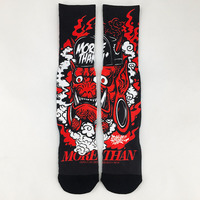 Chaussettes de couleur avec Logo personnalisé, chaussettes imprimées par Sublimation pour hommes, bas quantité minimale de commande, vêtements de rue, 100 pièces