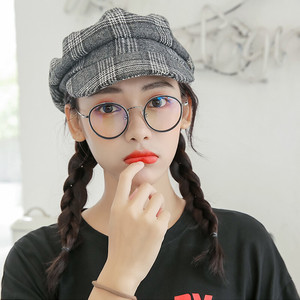 Maidis <b>Round</b> <b>Frame</b> Eyeglasses Full Rim Metal Plano Lenses Unisex Harajuku Style Fashion Trend - Product Image 4
