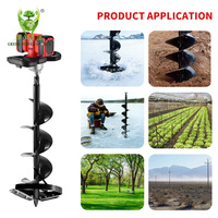 Tarière électrique pour la terre, perceuse de sol, outil de jardinage pour la plantation d'arbres et le creusement de trous