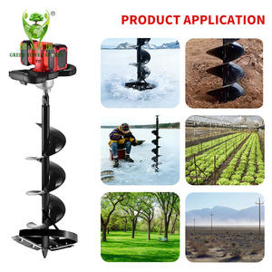 <span class=keywords><strong>Tarière</strong></span> <span class=keywords><strong>électrique</strong></span> pour la terre, perceuse de sol, outil de jardinage pour la plantation d'arbres et le creusement de trous - Product Image 5