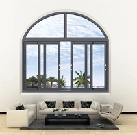 Portes et fenêtres coulissantes en aluminium, fenêtre coulissante pour chambre à coucher, fenêtre coulissante pour balcon, fenêtres coulissantes résistantes au vent