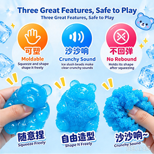 Oso de Papel Moldeable, Suave, Antiestrés, para Aliviar la <span class=keywords><strong>Ira</strong></span>, Duradero, No Tóxico, para Escritorio, Ocio Diario, para Adolescentes - Product Image 2