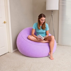 Bestway 75052 <strong>Inflatable</strong> <strong>Chair</strong> Foldable Flocking Bean Bag Portable Sofa Furniture - Product Image 5