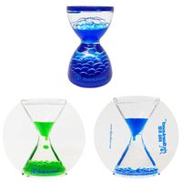 Anti-Gravité Sanlead Fabricant Nouveauté Acrylique PMMA Aqua Vers Le Haut Liquide Eau LAVA Bulle Flottant Perles Sable Sablier