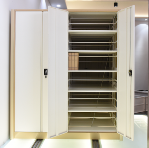 أرفف أرشفة متنقلة عالية الكثافة أنظمة تخزين رفوف متنقلة على قضبان رفوف متحركة أرفف دوارة لأرشيفات المكتبات - Product Image 4