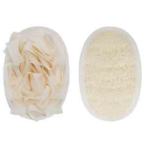 Optimal <b>Power</b> Double-Sided Natural Bath Towel with Modern Flower-Design Loofah Scrubbing <b>Brush</b> Comfortable Bath Experience - Product Image 1