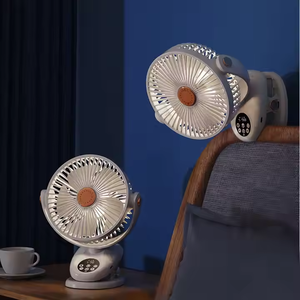 Ventilador Eléctrico Portátil Multifunción con Cabezal Oscilante Automático, Luz Nocturna para Dormitorio, Control Remoto, Temporizador, Ventilador con Clip - Product Image 5