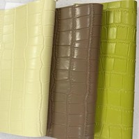 Tas Koper Ramah Lingkungan dari Kulit PU Motif Garis Bambu dan Tekstur Kulit Buaya GQ8057 Ketebalan 0.8mm Pasokan Langsung dari Pabrik
