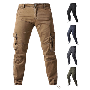 Pantalones Casuales de Verano para Hombre, de Alta Calidad, 100% Algodón, Tela de Lona, Secado Rápido, Corte Recto, Transpirables, Ajustados, Cintura Elástica, Estilo Vintage - Product Image 1