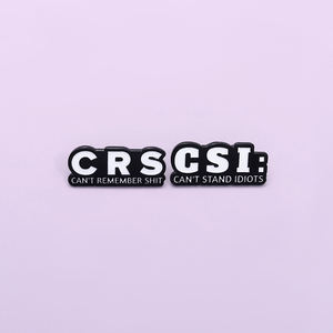 No puedo recordar los pines de esmalte de mierda no pueden soportar los idiotas broche de Metal mochila insignia de solapa regalo de joyería de moda para amigos - Product Image 2