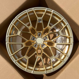 WHEELSHOME Vente en gros <span class=keywords><strong>Jantes</strong></span> 19X10 20X11 Deep Convace 5X112 Frozen Gold Satin Black Forged Wheels pour M4 <span class=keywords><strong>CSL</strong></span> - Product Image 2
